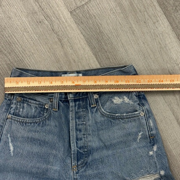 AGOLDE Distressed High-Rise Straight Jeans - Size 22 - Picture 8 of 12